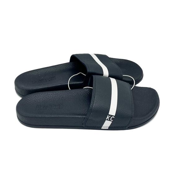 Kenneth Cole Reaction Slides in Black/White Size 10 - Picture 2 of 6